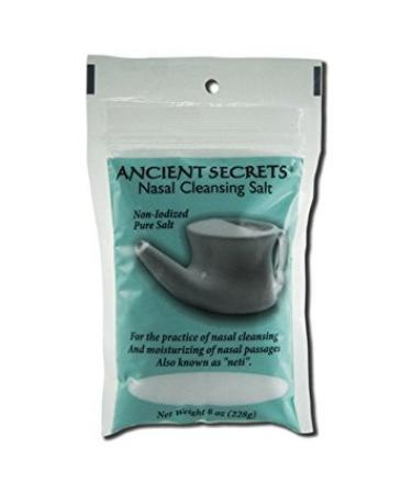 Ancient Secrets Nasal Cleansing Pot Salt 8 Oz