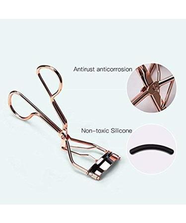 Eyelash Curler Electroplated Metal Lash Curler with Silicone Refill Pad Special Spring Makeup Curling Tool Creative and Exquisite Workmanship Attractive processing - Buy Online on GoSupps.com