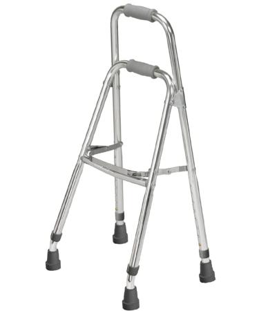 Drive Medical 10240-1 Side Style Hemi One Arm Walker, Gray, 300 lbs Weight Capacity, Designed for Individuals with The Use of Only One Hand or Arm, Folds Easily with One Hand