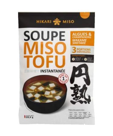 Hikari Miso Hikari Miso Instant Tofu Miso Soup with Mushrooms - The package of 60 g