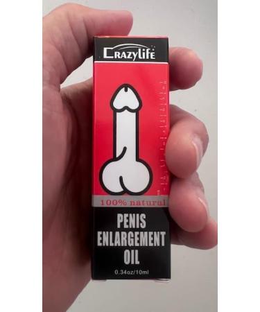 Natural Male Enlargement Massage Oil - Fast Growth Thick & Long | CrazyLife - 10ML - Buy Online on GoSupps.com
