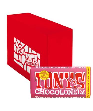 Tony's Chocolonely Tony's Chocolonely - Milk Caramel Biscuit - 15 x 180g