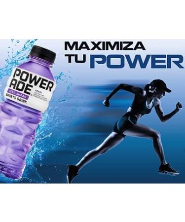 Powerade Zero Purple Grape 20oz Bottle - Pack of 10 (200 Oz) Zero Calorie Sports Drink - Buy Online on GoSupps.com