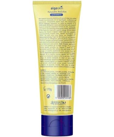 Algoskin Creamy Vitamin E Cream for Dry & Coarse Skin - Moisturizes & Protects Dry Skin Sun Protection Cream - Cream for Chapped Hands Elbows & Knees - 6 oz - Buy Online on GoSupps.com