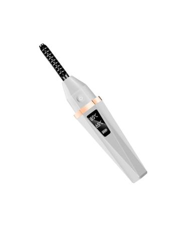 Didiseaon Eyelash Curler Heated Curlers Mini Hair Curler Professional Styling Tools Lash Curling Tools Eyelash Tool Electrical Tools White Makeup Tools Electro-Thermal Miss Abs