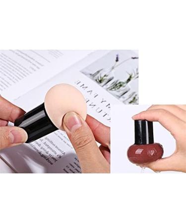 Makeup Sponge Non-latex Makeup Sponge Mushroom Head Powder Liquid Foundation Puff Dry & Wet Multi- function Cosmetic Tool Tamp Storage Box Makeup Sponge Holder(Hot pink and cap) - Buy Online on GoSupps.com