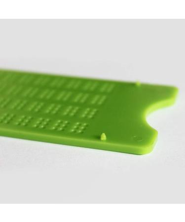 Movkzacv Braille Slate Kit - Portable Writing Tool for the Visually Impaired | 4-Line & 9-Line Green Braille Board with Pencil - Buy Online on GoSupps.com