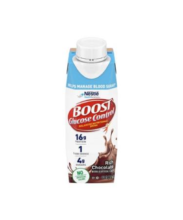 Boost Glucose Control Rich Chocolate Flavor Ready to Use Oral Supplement 8 oz. Carton, 24/Case