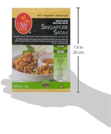 Prima Taste Singapore Satay Ready to Cook Sauce Kit 275 g - Buy Online on GoSupps.com