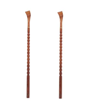 Beavorty 2 pieces of hands scratch back scratches for adult back scratches for all age groups Tools of portable back scratches Massage device made of wood adult tickling