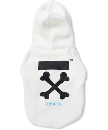 Stylish Dog Coats for Small Breeds - Winter Hoodies & Jackets for Schnauzer Corgi French Bulldog | XL White - Buy Online on GoSupps.com