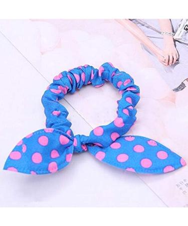 Shop Lancer 10 PC Bunny Ears Hair Scrunchies | Elastic Hair Accessories for Perfect Ponytails - Random Colors - Buy Online on GoSupps.com