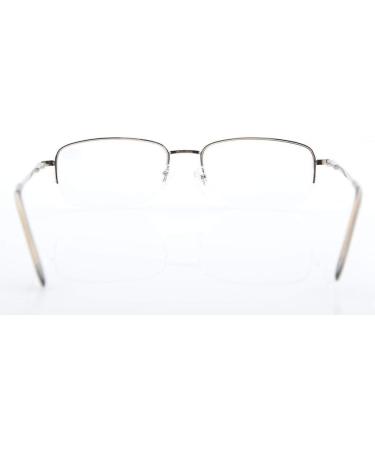 Eyekepper Classic Metal Half Rim Reading Glasses +1.75 Diopters - Silver Spring Hinges - Buy Online on GoSupps.com
