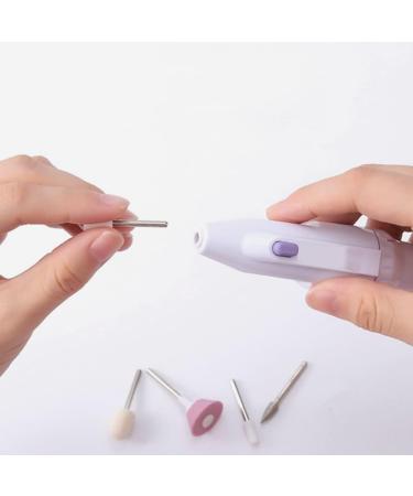 Electric Nail Polisher Manicure Files Nail Art Grinder Grooming Kit with 5 Heads (No Battery) Nail modifier - Buy Online on GoSupps.com