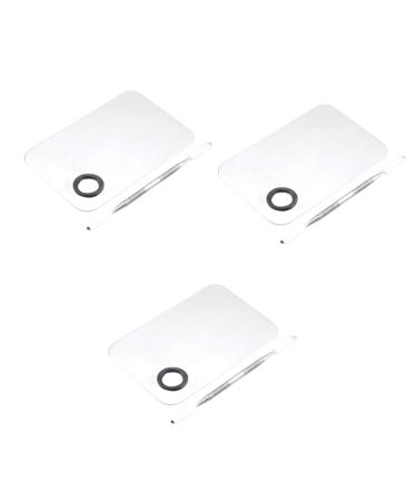 Buy FRCOLOR 3pcs Stainless Steel Makeup Palette & Spatula Set - Perfect for Cosmetics & Nail Art - International Shipping Available - Buy Online on GoSupps.com