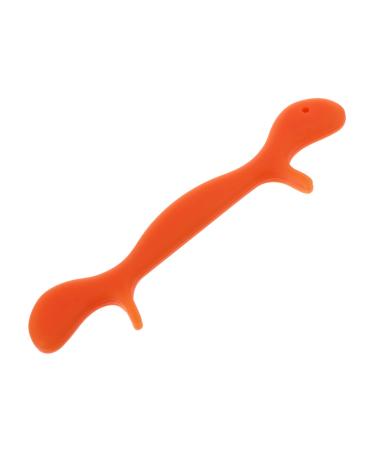 SOESFOUFU Facial Lifting Device Orthotics Smiling Maker -lift Exerciser Mouth Slimmer Shaper Cosmetology Kit Silicone Slimmer Facial Exerciser Smiling Training Brace Lip Man Neck Silica Gel 11.5X2.5cm Orange