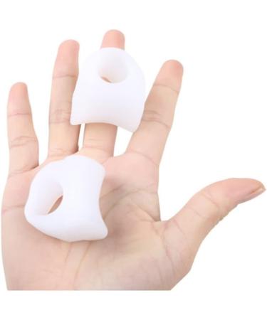 DEAVER Silicone Toe Separator Corrector - 4 Pairs | Hallux Valgus & Bunion Corrector | Single Hole Toe Splitter | Size Toe Cover Separator | Foot Bone Alignment Aid - Buy Online on GoSupps.com