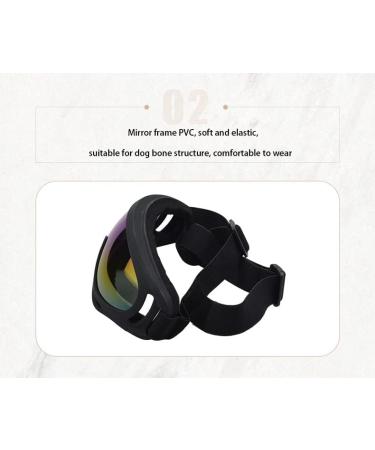 Jiamian Pet Sunglasses for Dogs - Waterproof UV Protection Adjustable Straps for Medium & Large Breeds - Anti-Fog & Windproof Black2 - Buy Online on GoSupps.com