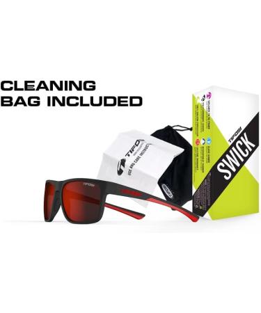 Tifosi Optics Swick Sunglasses in Blackout/Smoke - Stylish Eyewear for Outdoor Activities - Buy Online on GoSupps.com