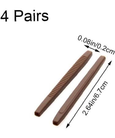 VIORNO Silicone Anti-Slip Glasses Legs | 4 Pairs of Comfortable Temple Sleeves | Essential Glasses Accessories for International Shipping - Buy Online on GoSupps.com