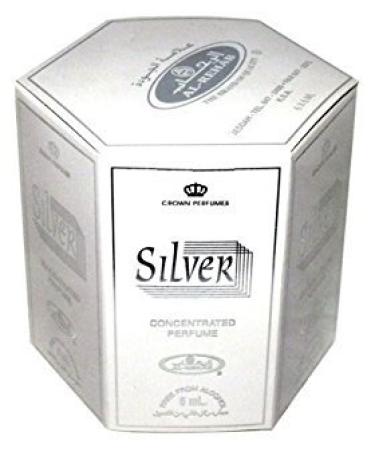 Silver - 6ml (.2oz) Roll-on Perfume Oil by Al-Rehab (Crown Perfumes) (Box of 6)