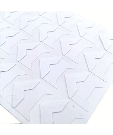 120pcs Self Adhesive Paper Photo Corner Stickers for Scrapbooking  Photo Book  Personal Journal & Diary Adhesives (White)
