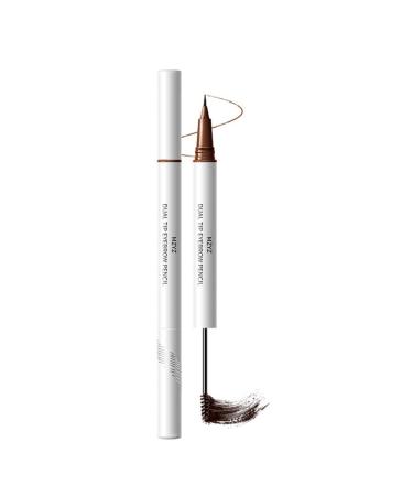 Liquid Brow Pencil 2-in-1 Extra Fine Brow Pencil & Tinted Brow Styling Gel All-Day Hold-Fill-Define & Sculpt Brows Multi-Purpose Brow Pencil Brow Brush 02#