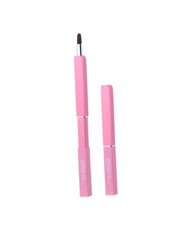 FRCOLOR Concealer double head Lip Gloss Applicator telescopic Makeup Brush makeup brush applicator with cover portable mini lipsticks travel makeup brush telescopic brush beauty tools medium Pink