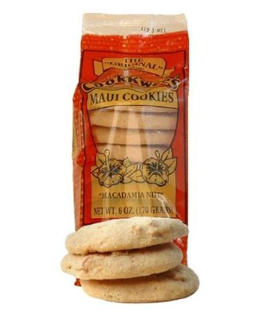 Macadamia Nut Cookkwee's Maui Cookies 6 Ounces