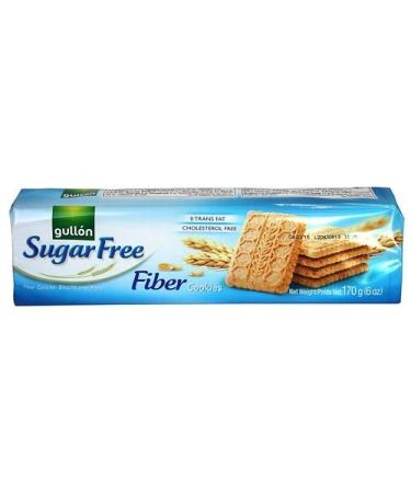 Gullon SF Fiber Cookies 6 Ounce, 170 Gram, Pack of 5