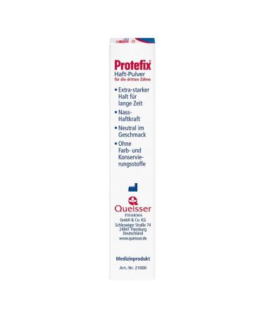 Buy Protefix Adhesive Powder 50g - Strong Hold for Dentures | Fast International Shipping - Buy Online on GoSupps.com