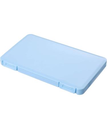 Portable dustproof and Moisture Resistant Plastic Portable Disposable mask Storage Box Blue19*11*1.2cm - Buy Online on GoSupps.com