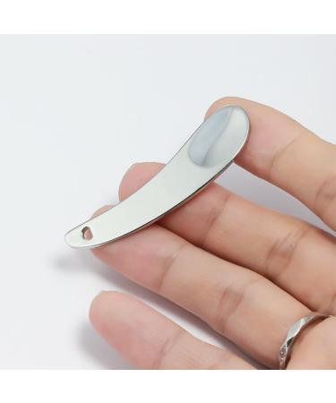 Crescent Eye Cream Spoon | Stainless Steel Makeup & Cream Spoon | Mini Mask Stick for Skincare | Silver Metal Design - Buy Online on GoSupps.com