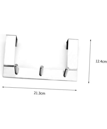 ULTECHNOVO 2pcs Stainless Steel Hooks Hook for Door Coat Hanger Over The Door Hook Metal Hat Rack Nail - Buy Online on GoSupps.com