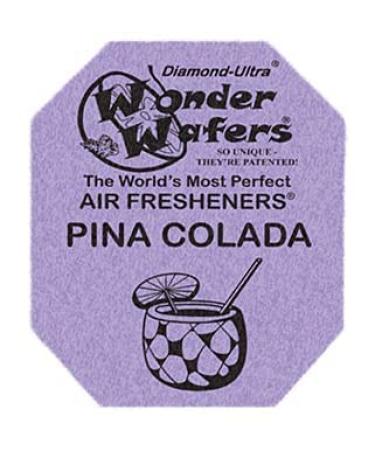 Wonder Wafers 25 CT Individually Wrapped Pina Colada Air Fresheners Pina Colada 25 Count (Pack of 1)