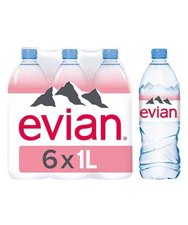 EVIAN|Natural Mineral Water Pack Of 6X1L|(Set Of 1)|Best Deal