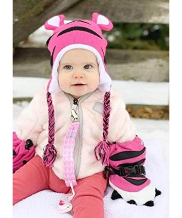 Veyo Kids Mittyz Waterproof Mittens | No Thumb Holes | Baby & Toddler Gloves | Pink Tiger Paw (Medium 2-4 Years) - Buy Online on GoSupps.com