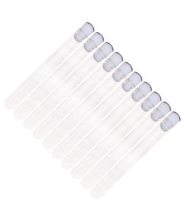 WOONEKY 10pcs Hollow with Drill Empty Mascara Tube and Wand Eyelash Brush Holder Woman Tubing Mini 11x1.2cm Random Color