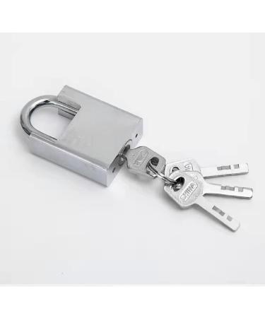 Premium Safety Bicycle Chain Lock - Cut-Proof Motorcycle Security Lock for Bikes, Generators & Outdoor Furniture - Silver - Buy Online on GoSupps.com