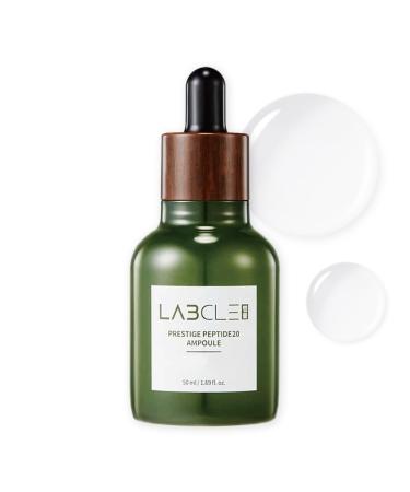 LABCLE Prestige Peptide20 Ampoule Korean Skin Care Glow Boosting Ampoule with Peptides Serum Facial Essence Rejuvenating Moisturizing nourishment All Skin Types Paraben Free 1.69 fl oz