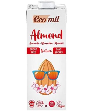 Ecomil - Set of 3 Organic Almond Milk without Sugars - 1 L - Unit - Buy Online on GoSupps.com