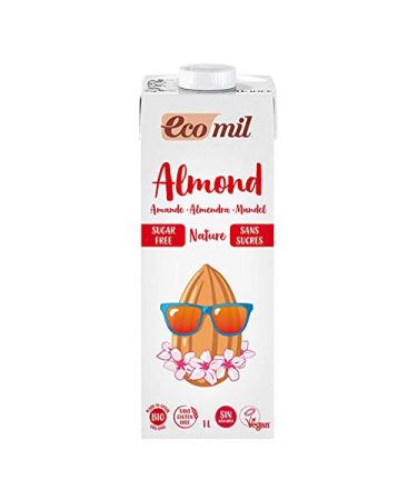 Ecomil - Set of 3 Organic Almond Milk without Sugars - 1 L - Unit