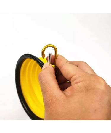 Foldable Silicone Dog Bowl - Portable Water & Food Bowl for Travel | S (Orange) - Buy Online - Buy Online on GoSupps.com