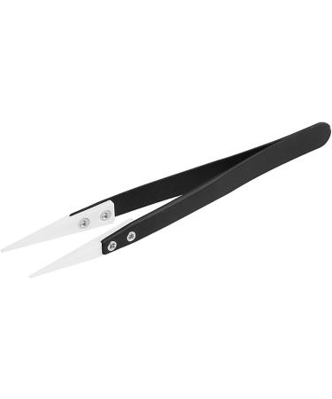 Multi-Function Tool Precision Tweezers Ceramic Tips Tweezers Stainless Steel Handle Straight Aimed Tweezers for Coils Tools in Daily Life
