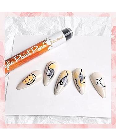 Nail Art Graffiti Dotting Pen Waterproof Drawing Painting Liner Brush DIY Flower Abstract Line Detail Beauty Adorn Manicure Tool for Acrylic/Natural/Gel Nails (4PCS) - Buy Online on GoSupps.com