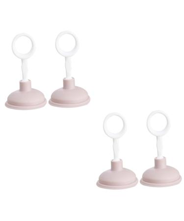 Zerodeko Cleanser 4 Pcs Toilet Cleaning Suction Pipe Accessories Pipes Cleaning Tool Sewer Cleaning Tool Toilet Pipes Cleaner Remover Pipeline Small Toilet Plunger