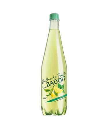 Badoit Bulles de Fruits Citron Touche de Menthe 1L (lot de 12)