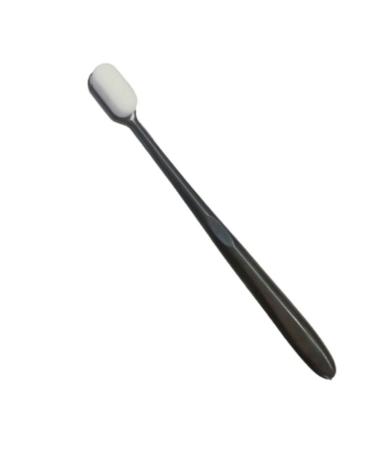 Suicra toothbrushes 1 piece of soft toothbrush oral care dual care ergonomic design toothbrush sensitive soft tooth cleaner brush manual toothbrush (color: black) black