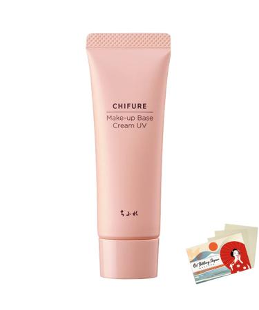 Chifure Makeup Base Cream UV 30g Pink SPF19 PA++ Blotting Paper Set