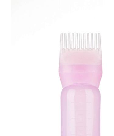 Minkissy 3pcs Root Comb Applicator Bottle Brush Root Comb Bottle for Hair Dye Coloring Scalp Treatment Essential White Purple Pink - Buy Online on GoSupps.com
